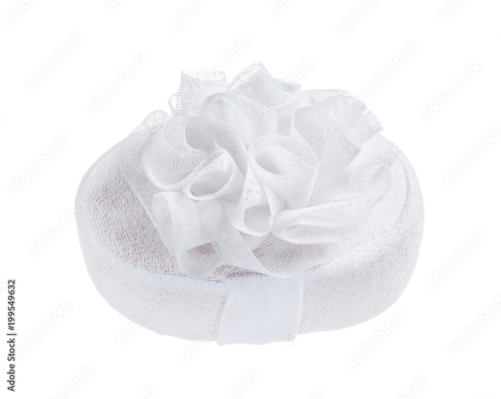 Soft facecloth isolated on white Soft facecloth isolated on white