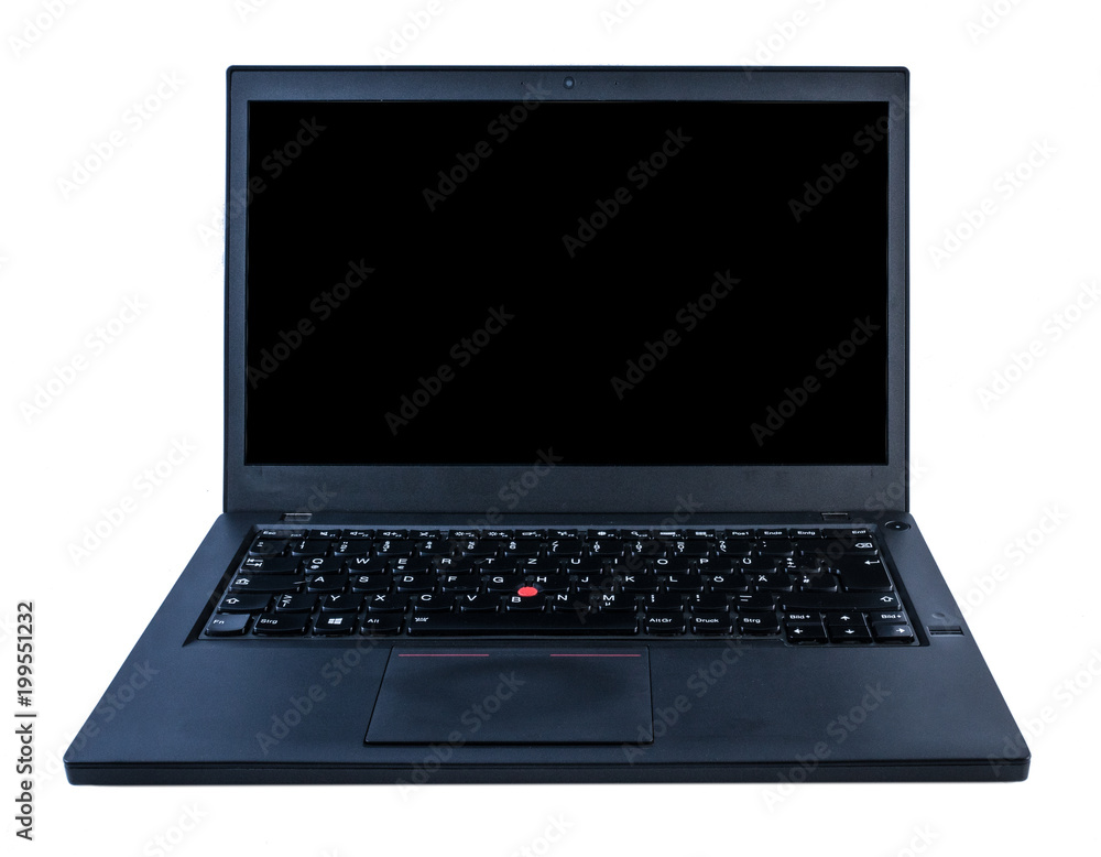 Open notebook pc with black screen Open notebook pc with black screen