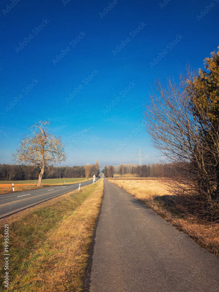 Fototapeta premium Wiejski krajobrazowy widok w Bavaria Niemcy