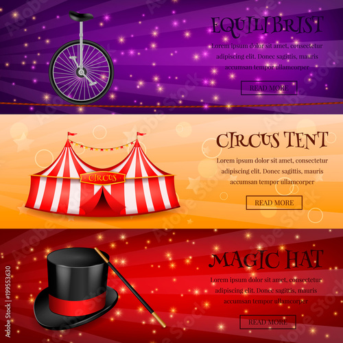 Magic Circus Banners Collection