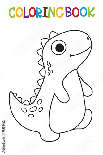 Cute Dino coloring book