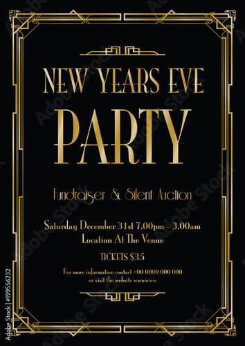 New Years eve party background