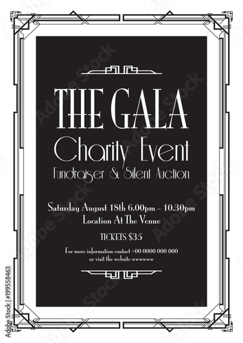 gala art deco background