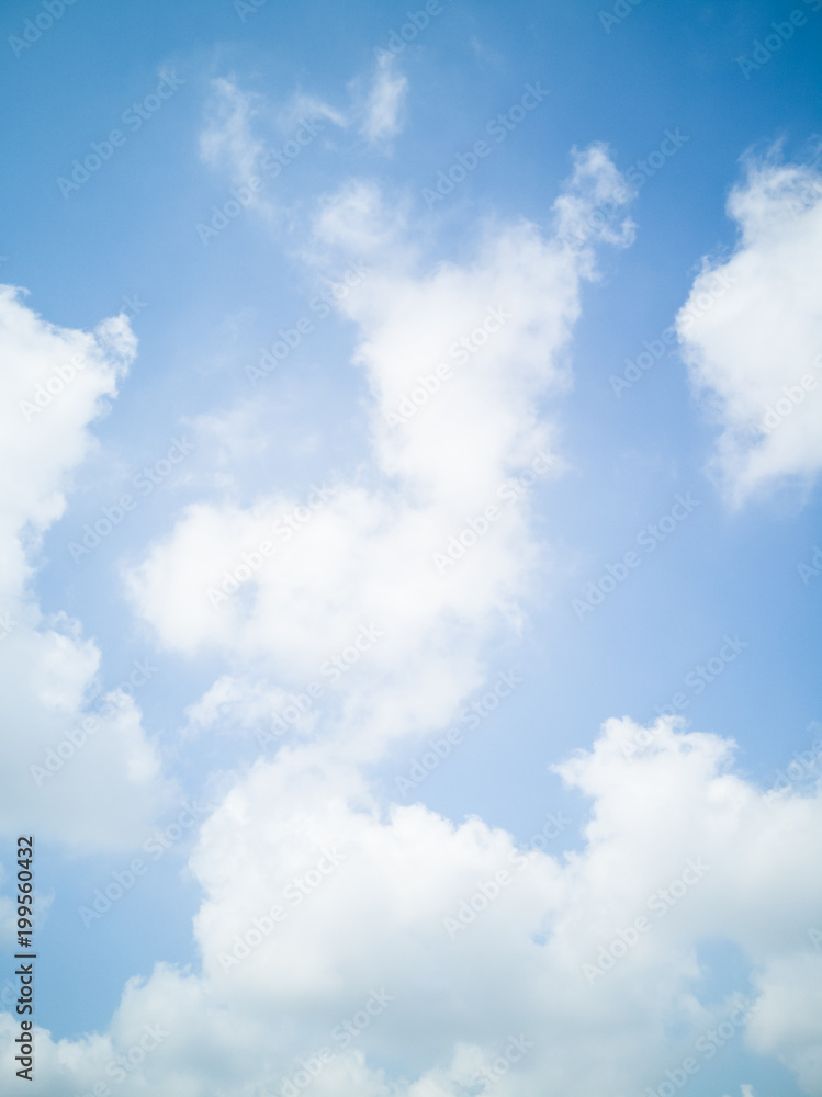 Fototapeta premium Blue sky with cloud in the morning.