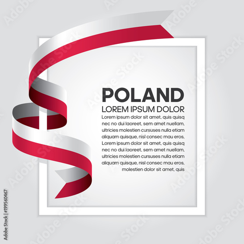 Poland flag background