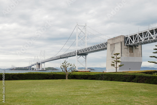 the bridge of the Setouchi expressway / 瀬戸内しまなみ海道の吊り橋