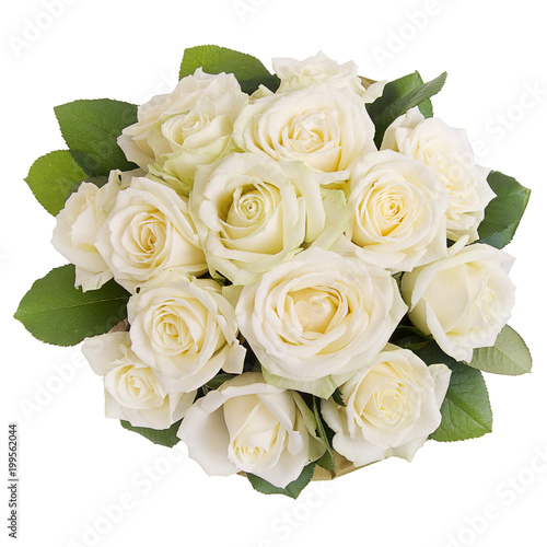 Bouquet of white roses