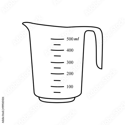 Measuring cups . Vector