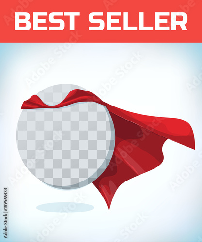 Funny super hero flying with cloak. Masquerade costume. Carnival or Halloween Cartoon Vector illustration