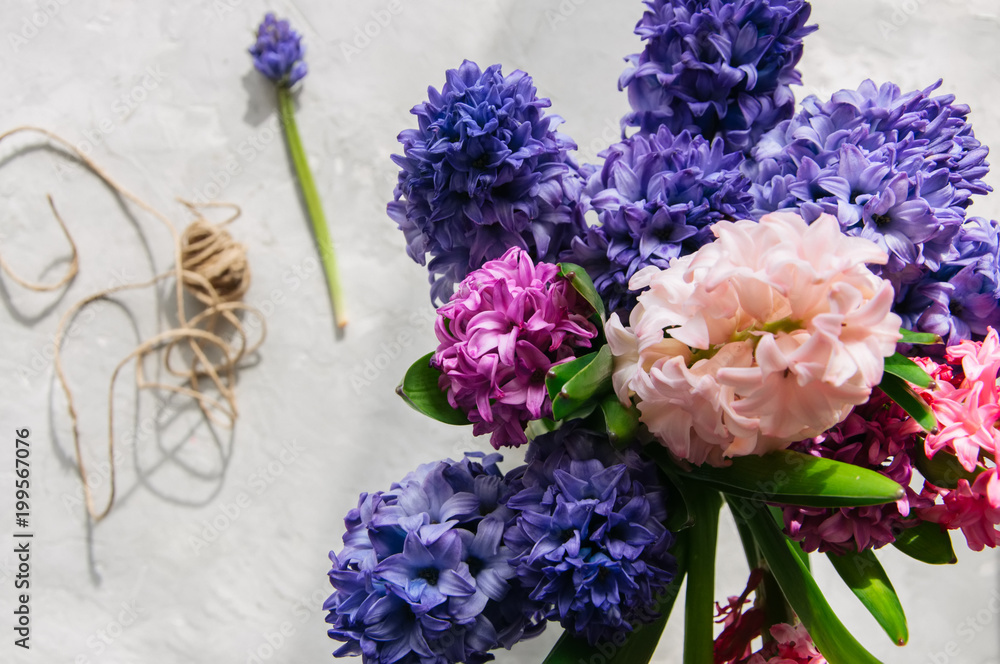 custom made wallpaper toronto digitalBouquet of hyacinth flowers. Life style concept.