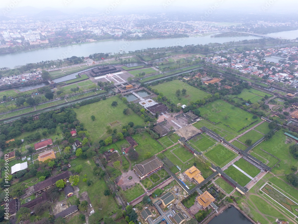 World Heritage : Hue, Vietnam :  Drone View 
