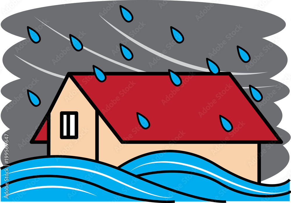 洪水 Stock イラスト Adobe Stock