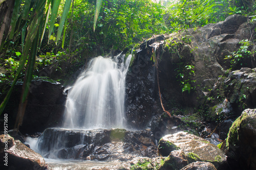 Ton Sai waterfall in the forest  Island Phuket   Thailand