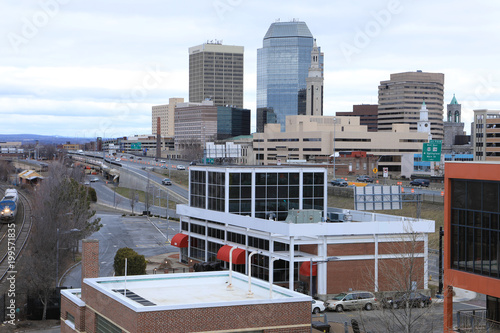 View of the Springfield, Massachusetts city center