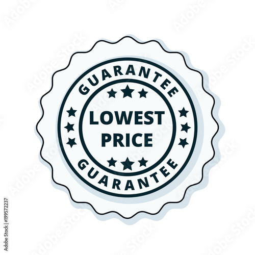 Lower Price Guarantee label illustration