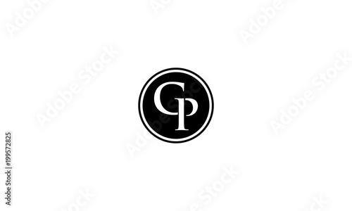 Initials Letter GP Logo simple monogram design, GP Logo. Letter design Template