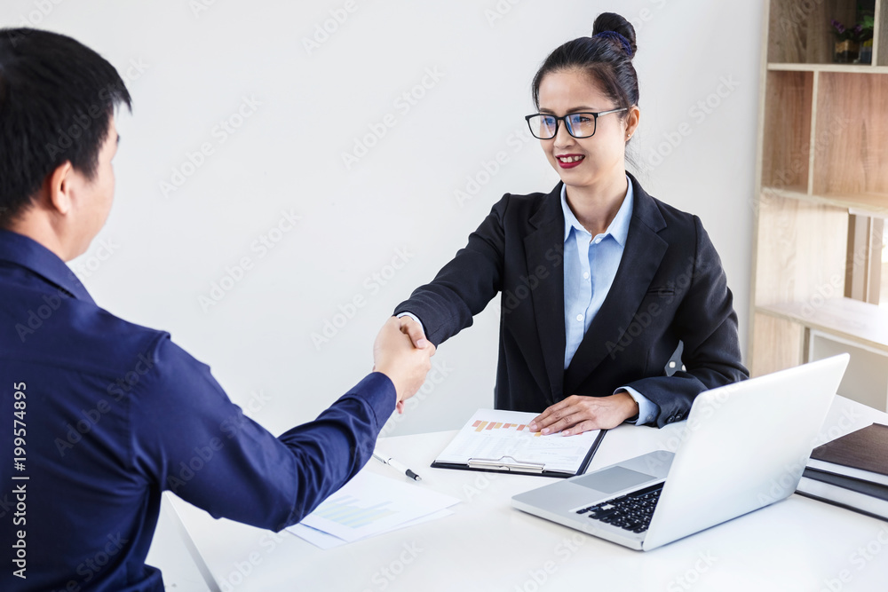 Finishing up a meeting, Business handshake after discussing good deal of Trading contract for both companies and gesturing people connection deal, Meeting and greeting concept Finishing up a meeting, Business handshake after discussing good deal of Trading contract for both companies and gesturing people connection deal, Meeting and greeting concept