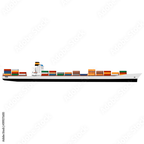 Cargo ship containers