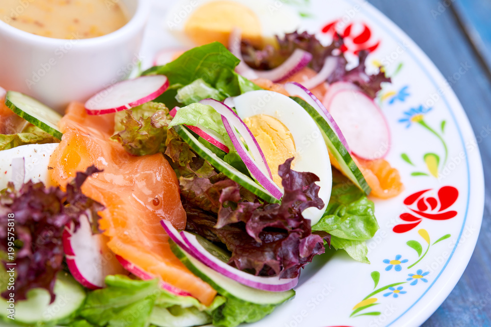 salad with salmon salad with salmon