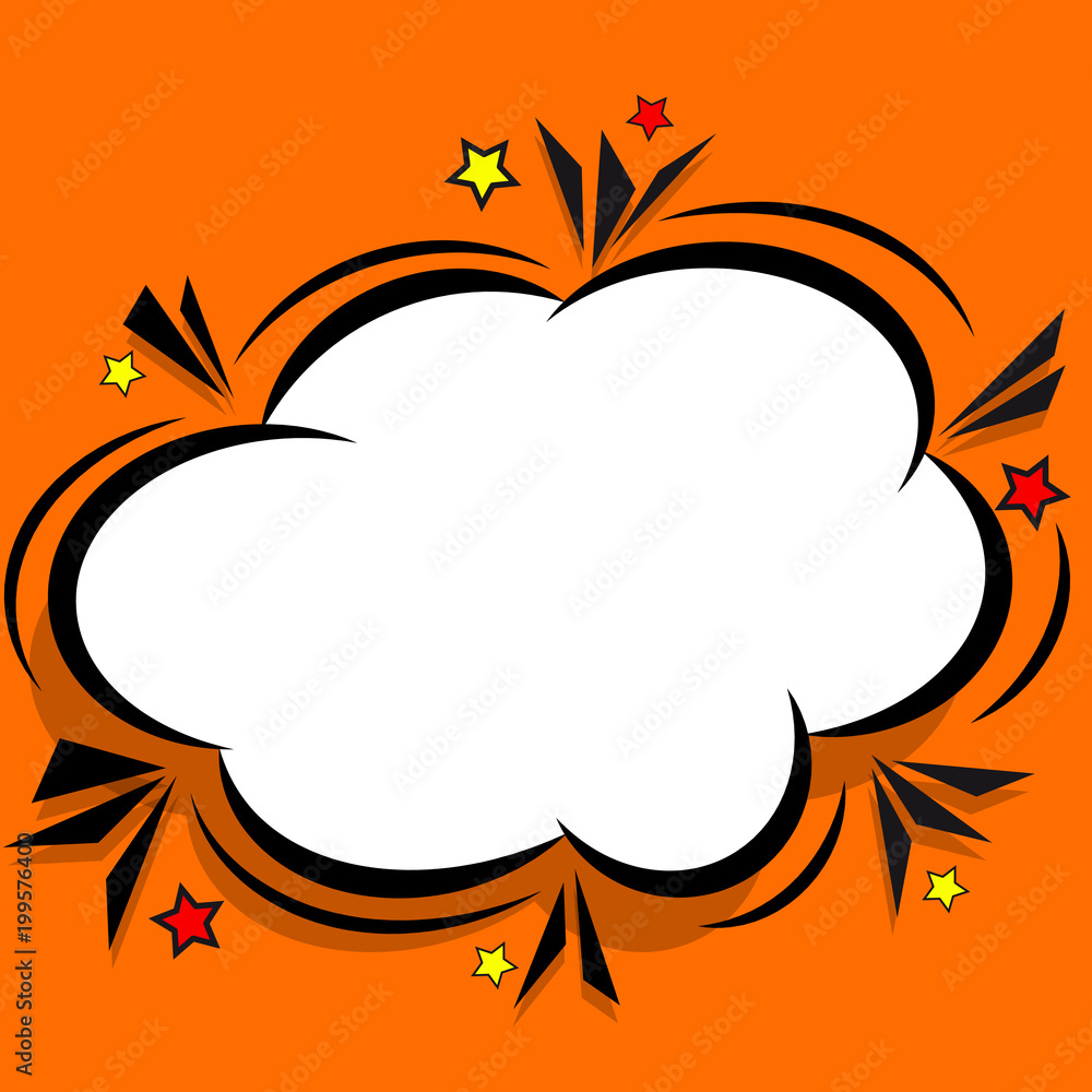 Retro comic design cloud. Flash explosion speech bubbles. Pop art vector elements. Retro comic design cloud. Flash explosion speech bubbles. Pop art vector elements.