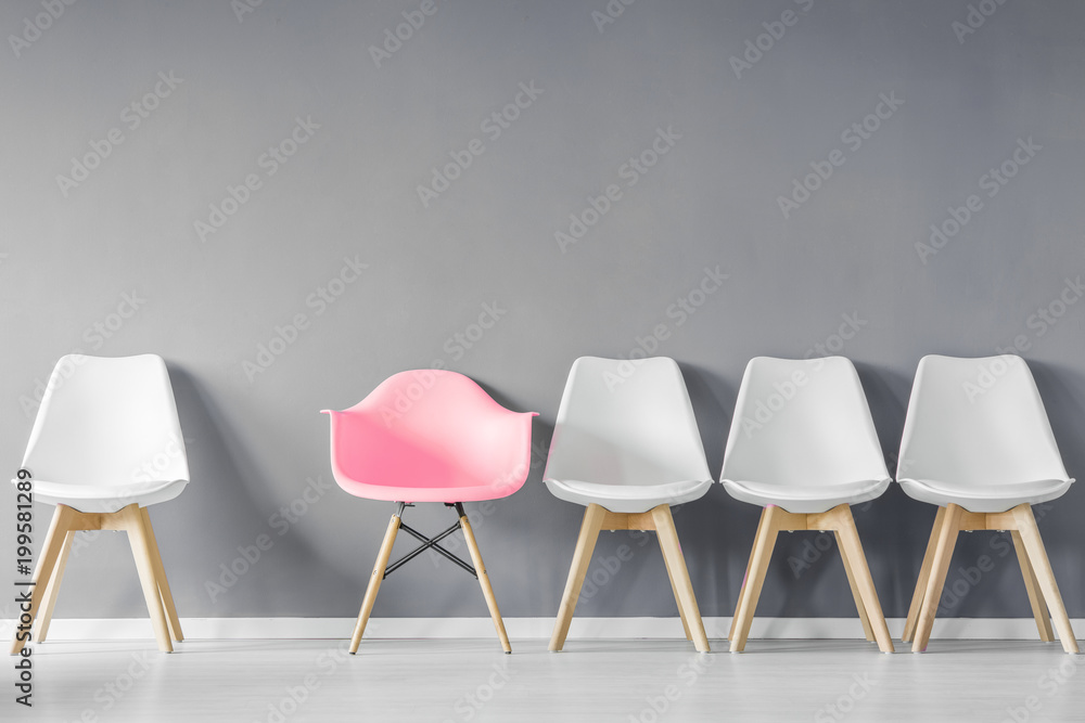 Row of chairs in hall Row of chairs in hall