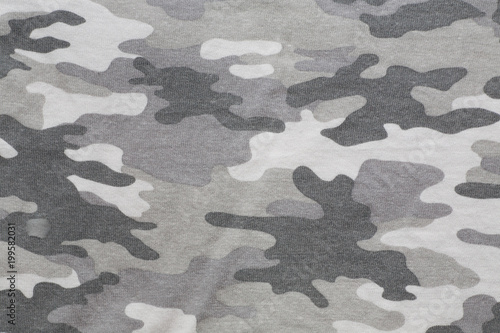 Surface of gray camo fabric