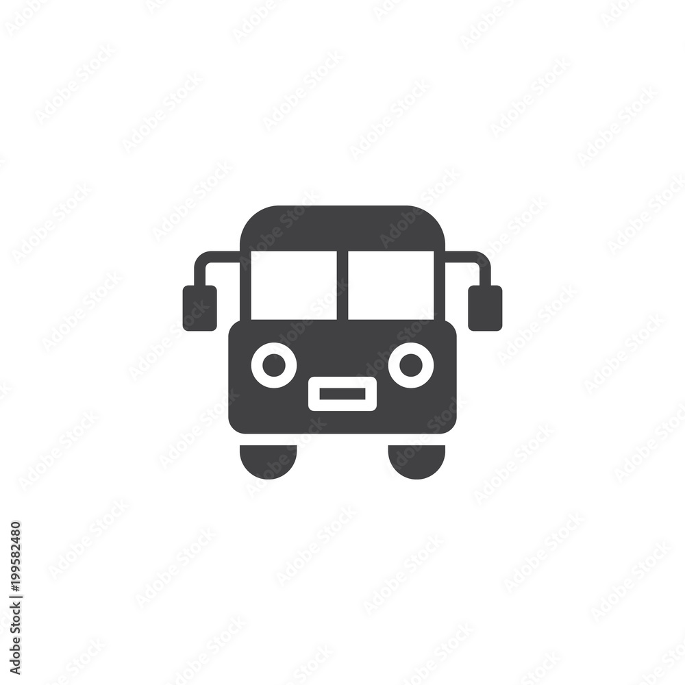 Bus vector icon. filled flat sign for mobile concept and web design. Public transport solid icon. Symbol, logo illustration. Pixel perfect vector graphics Bus vector icon. filled flat sign for mobile concept and web design. Public transport solid icon. Symbol, logo illustration. Pixel perfect vector graphics