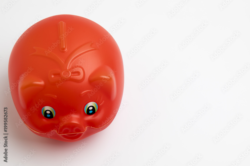 Red piggy bank Red piggy bank