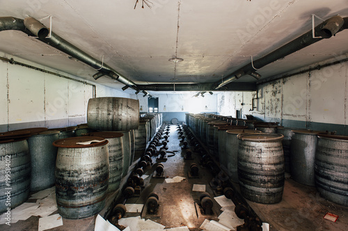 Scrap Black Powder Barrels - Abandoned Indiana Army Ammunition Plant - Indiana photo