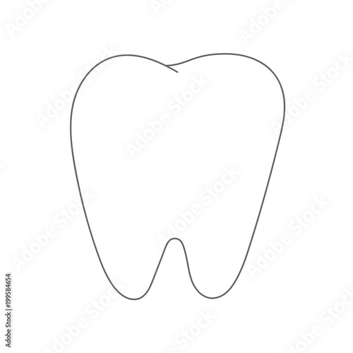 Molar tooth icon. Vector.