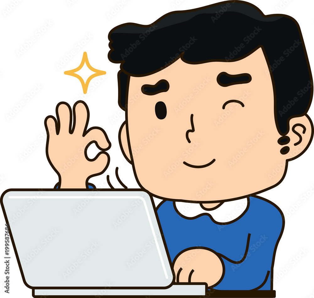 Father using a laptop computer,All right Father using a laptop computer,All right