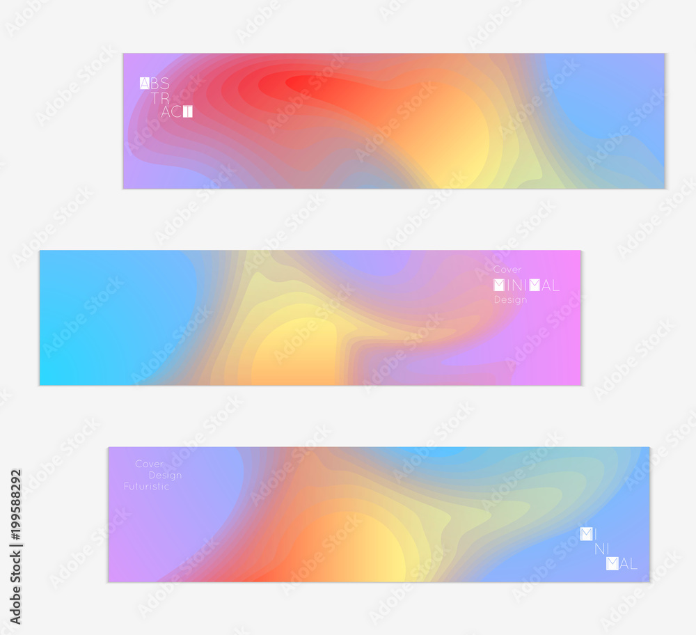 Obraz premium Template with Fluid gradient shape with transparent blend