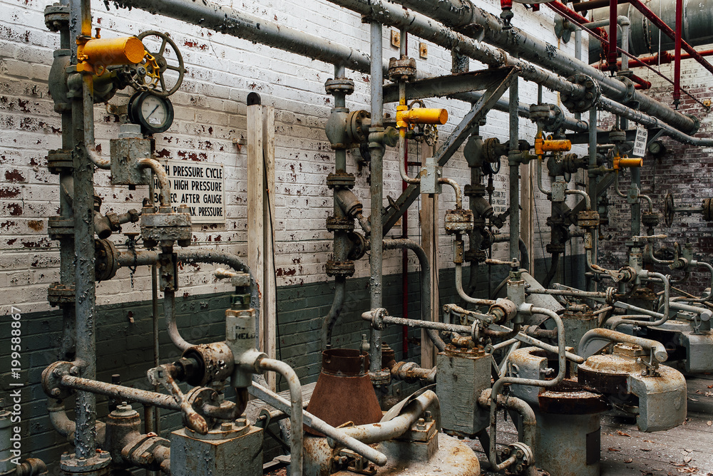 Derelict Industrial Mixers - Abandoned Indiana Army Ammunition Plant - Indiana Derelict Industrial Mixers - Abandoned Indiana Army Ammunition Plant - Indiana