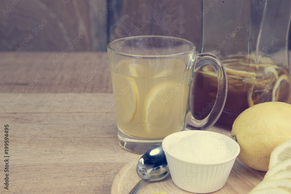 Hot lemon honey