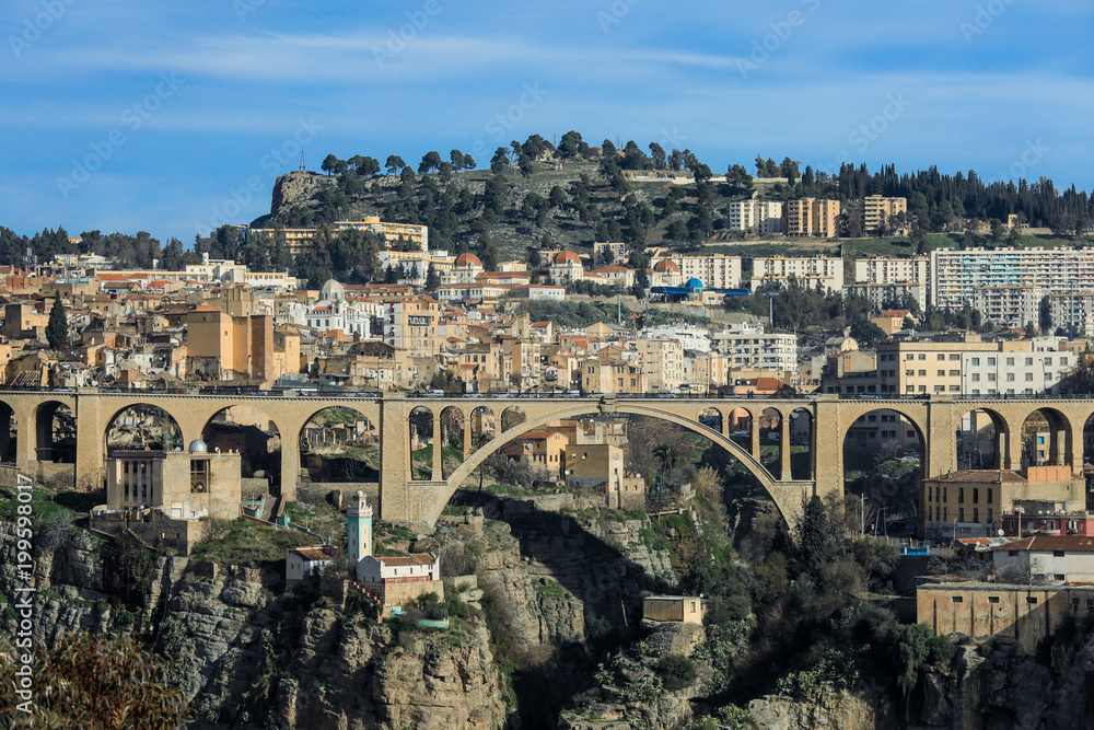 Panorama of Constantine, Bridge Sidi Rached, Aageria