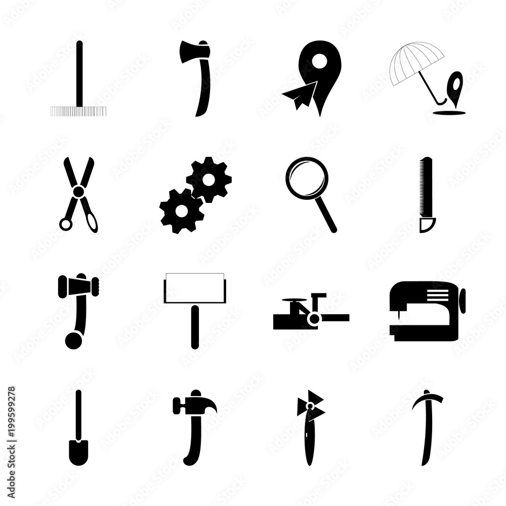 Fototapeta premium Instruments And Tools with wood, handware and turbine