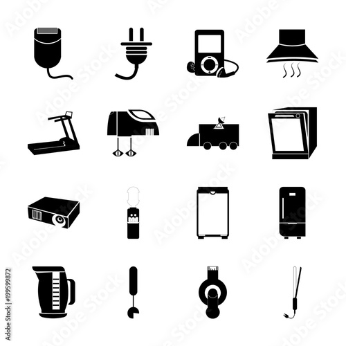 icon Electronic with cardio, audio, spoon, connection and fashion