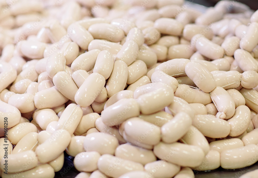 Making sausages, food production in the factory. Making sausages, food production in the factory.