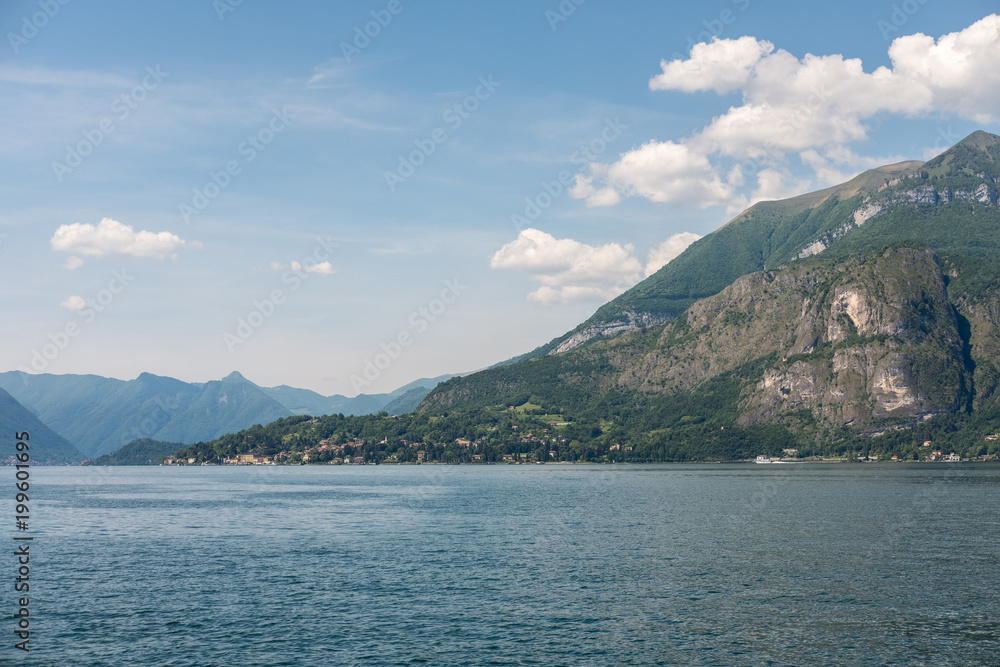 Landscape view of Lake Como, Italy.