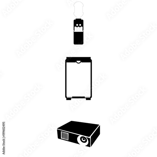 Electronic with plate, machine and dispencer