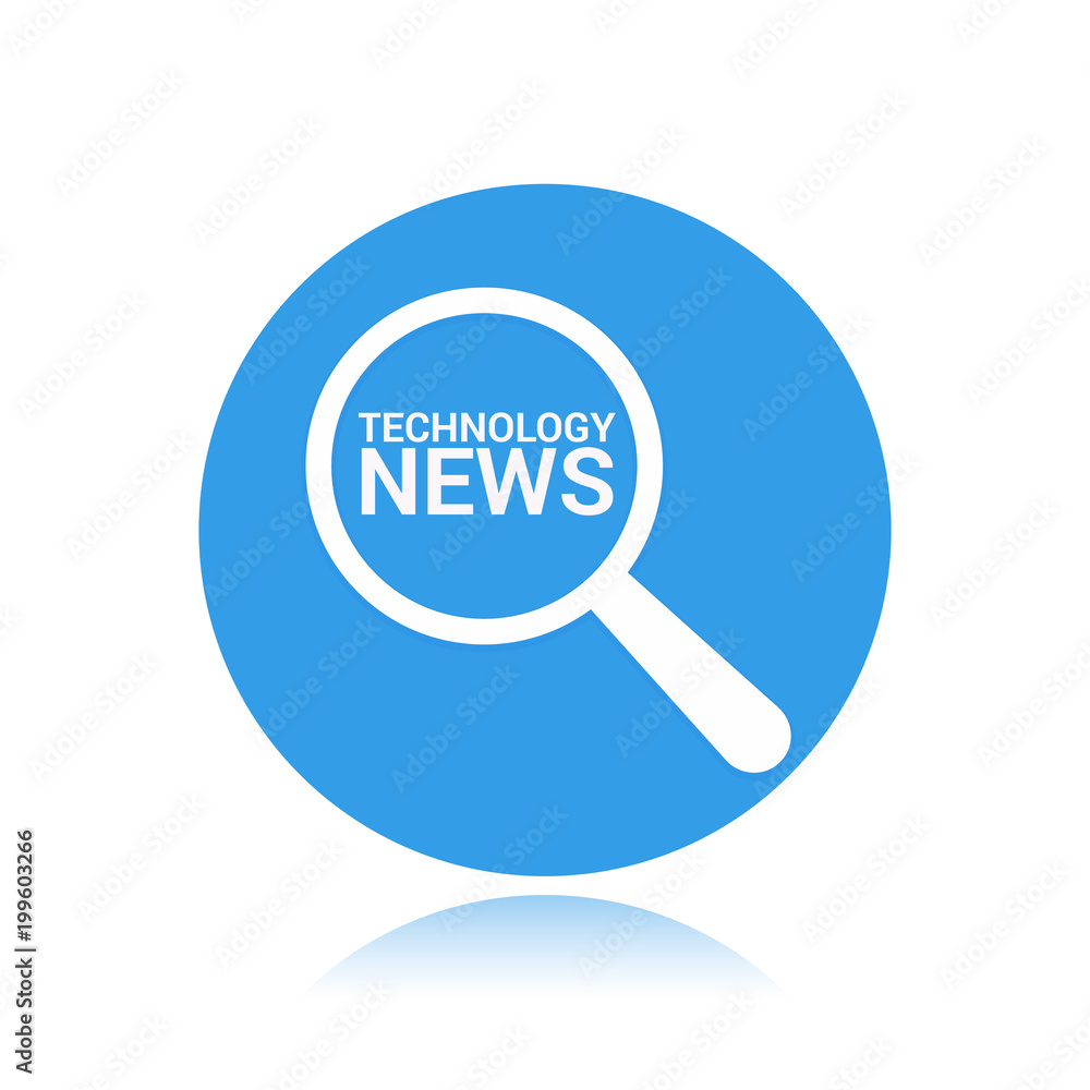 3855618 News Concept: Magnifying Optical Glass With Words Technology News 3855618 News Concept: Magnifying Optical Glass With Words Technology News