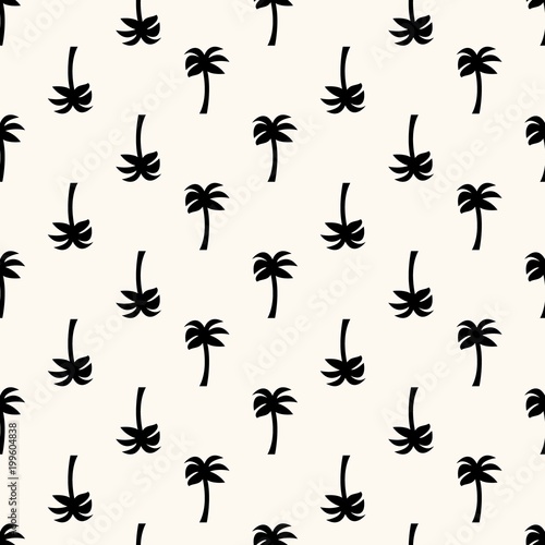 Seamless pattern with palms. © svetolk