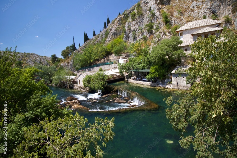 Fototapeta premium Blagaj Tekija Monastery in Mostar Bosnia