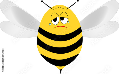 Traurige Biene Bienensterben