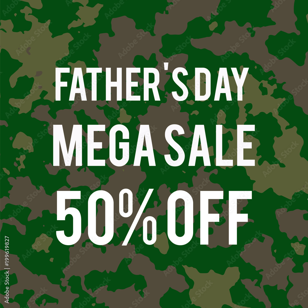 Fototapeta premium Fathers day sale military