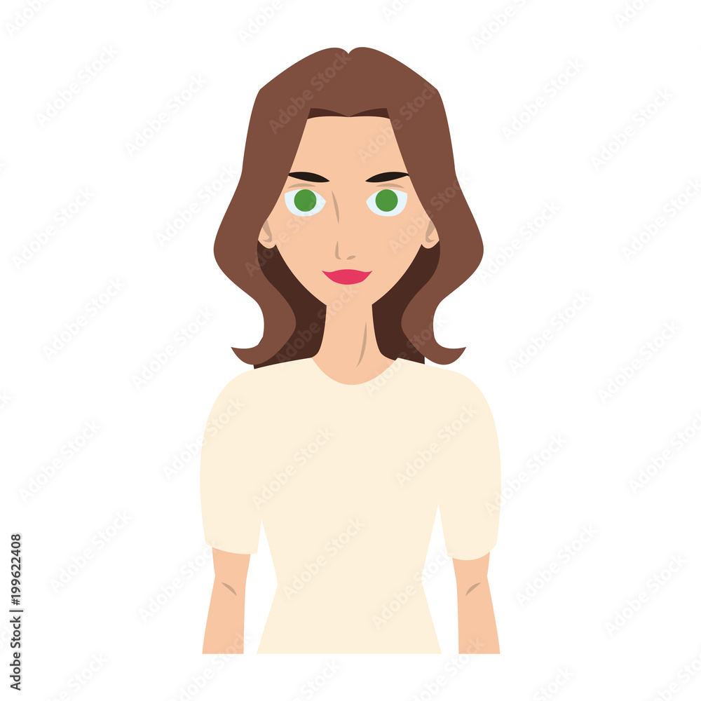 Young woman cartoon vector illustration graphic design Young woman cartoon vector illustration graphic design