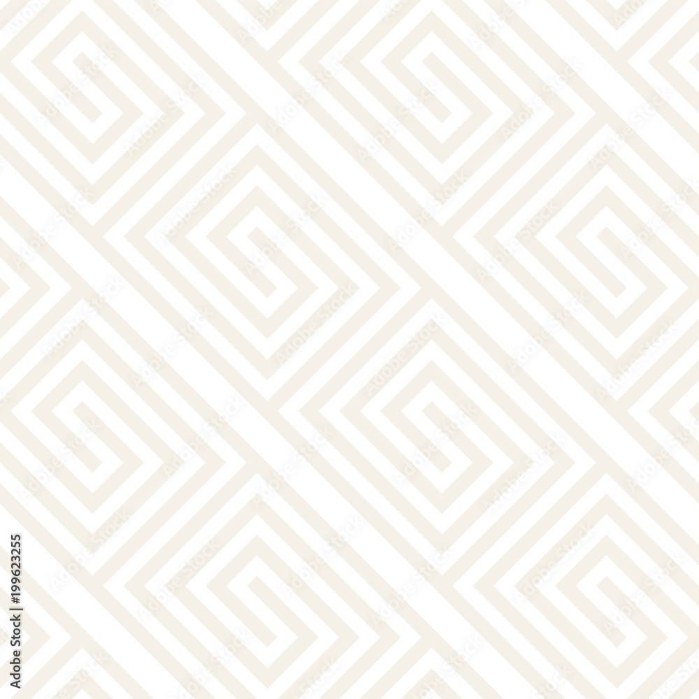 Vector seamless subtle lattice pattern. Modern stylish texture with monochrome trellis. Repeating geometric grid.