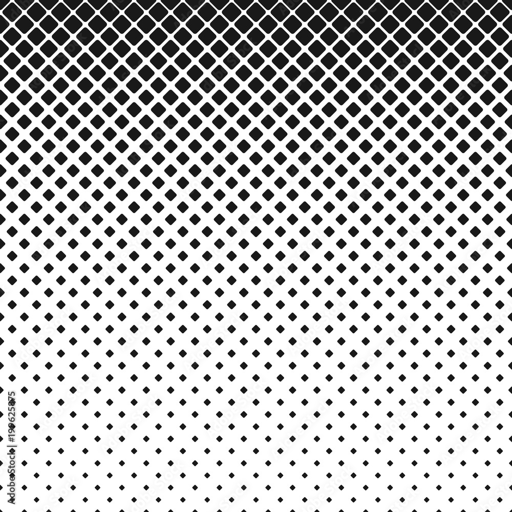 Abstract geometrical monochrome rounded square pattern background - vector illustration with diagonal squares in varying sizes Abstract geometrical monochrome rounded square pattern background - vector illustration with diagonal squares in varying sizes
