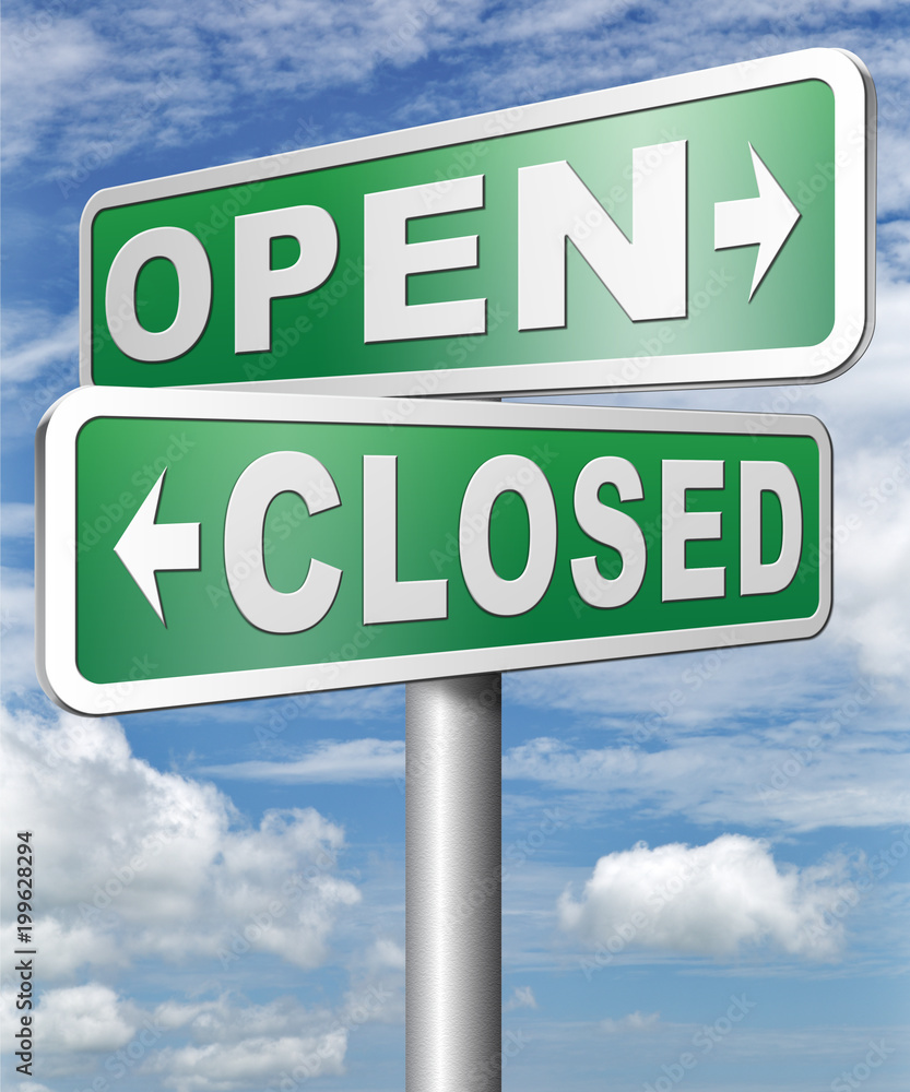 open or closed opening hours start of new season no access open or closed opening hours start of new season no access