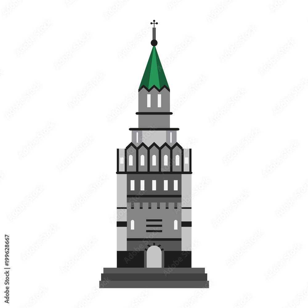 Gothic church building vector illustration graphic design